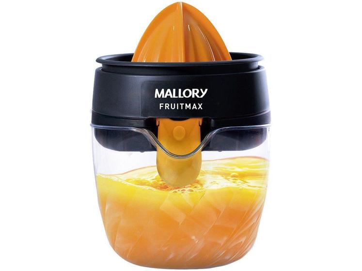 Imagem de Espremedor de Frutas Mallory FruitMax - Preto e Laranja 25W 1,2L