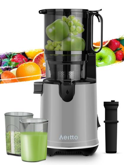 Imagem de Espremedor de prensa a frio Aeitto Slow Juicers de alto rendimento 1,7 L 250 W