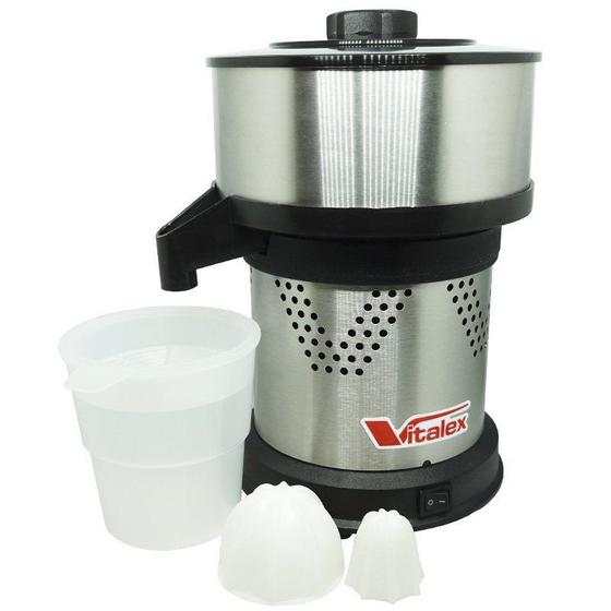 Espremedor Extrator Suco Laranja Doméstico 230W Câmara Inox Vitalex ESPI-I Bivolt Menor preço em Espremedor Extrator Suco Laranja Doméstico 230W Câmara Inox Vitalex ESPI-I Bivolt