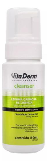 Imagem de Espuma Cremosa De Limpeza Facial Cleanser Vita Derm 160ml