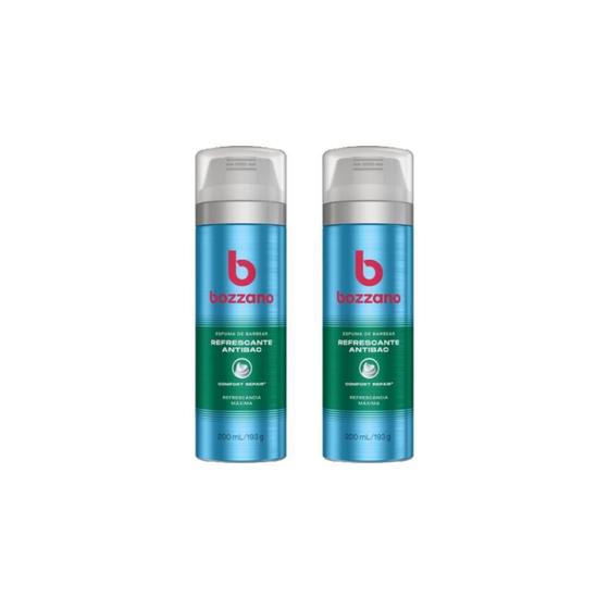 Imagem de Espuma De Barbear Bozzano 200Ml Refrescancia - Kit Com 2Un