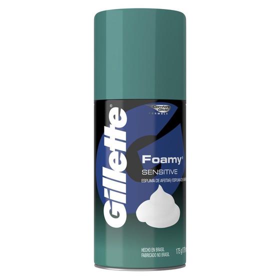 Imagem de Espuma de Barbear Gillette Foamy Sensitive 175g