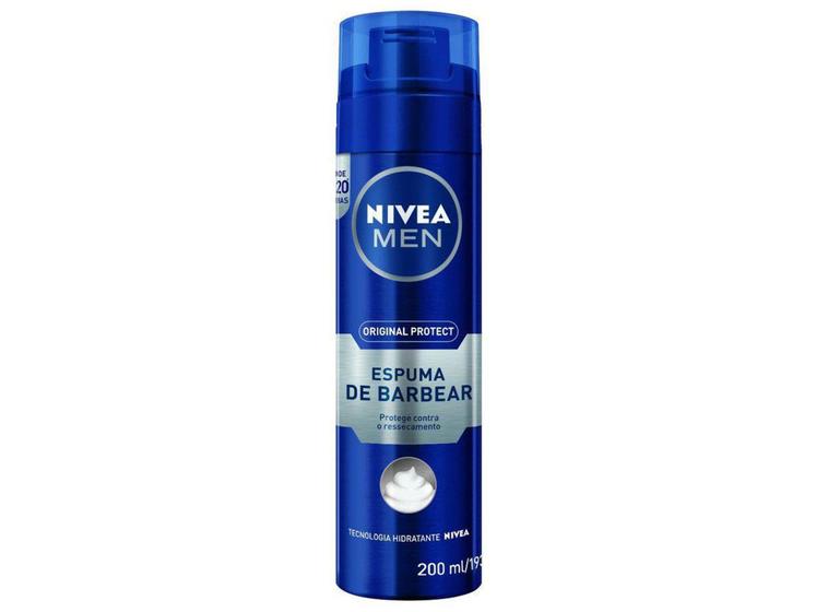 Imagem de Espuma de Barbear Nivea Men Original Protect - 200ml