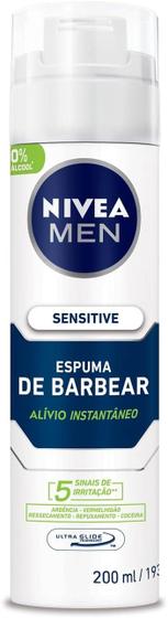 Imagem de Espuma de Barbear Nivea Men Sensitive 200ml