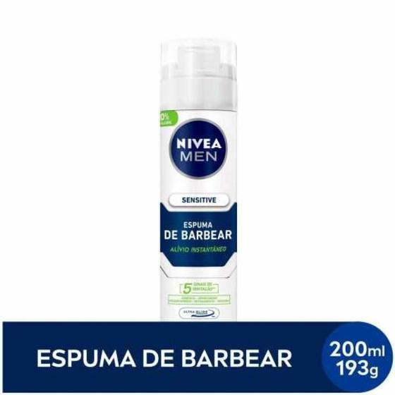 Imagem de Espuma de Barbear Nivea Men Sensitive com 200ml