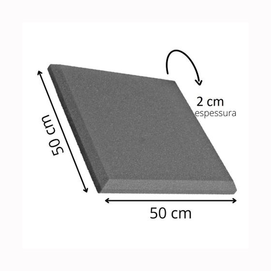 Imagem de Espuma De Isolamento Acústico - Anti Ruídos 50X50 Preta