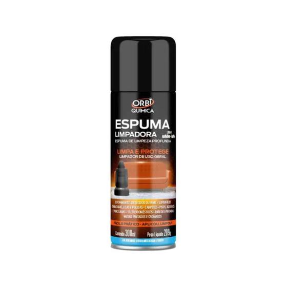 Imagem de Espuma de limpeza orbi spray limpa estofados uso geral