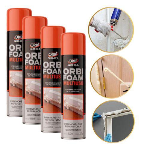 Imagem de Espuma Expansiva Orbi Foam 460ml 280g Caixa Com 4 Unidades
