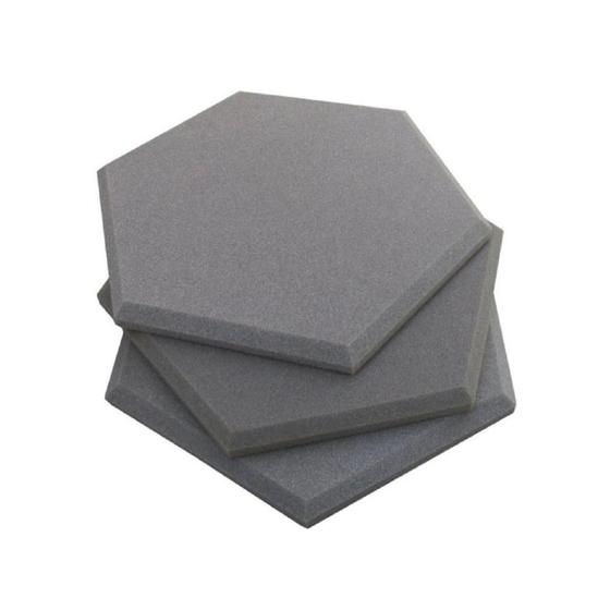 Imagem de Espuma Isolamento Acustico Hexagonal 30X2Cm Kit 15 Placas