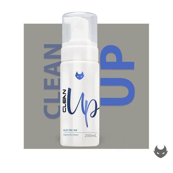 Imagem de Espuma Limpeza Tatuagem Electric Ink Clean Up 200ml