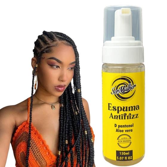 Espuma Mousse Anti Frizz Fixador Para Tranças Box Braids - Ser Mulher ...