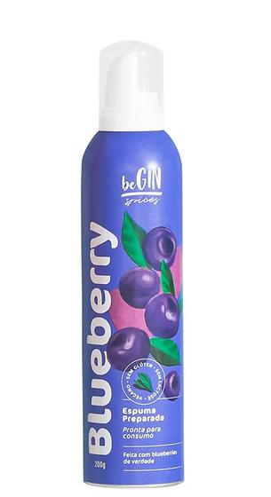 Imagem de Espuma para drinks em spray sabor blueberry begin 200g