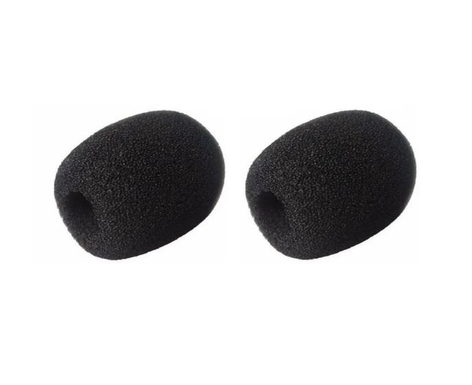 Imagem de Espuma Preta para Microfone Lapela Filtro Protetor Kit Com 2