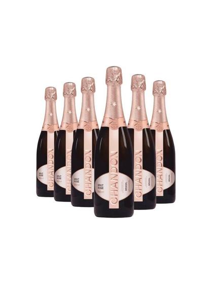 Espumante Chandon Brut Rosé Caixa 6x750ml Menor preço em Espumante Chandon Brut Rosé Caixa 6x750ml