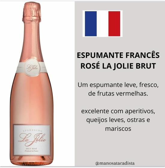 Imagem de Espumante francês brut rosé la jolie