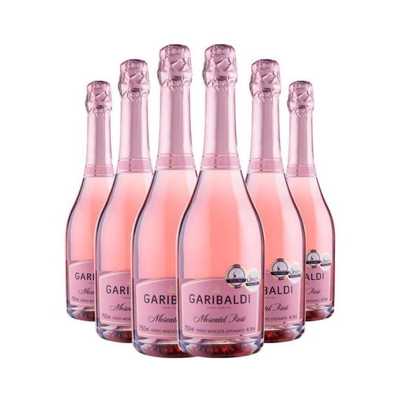 Imagem de Espumante Garibaldi Moscatel Rosé 6x750ml