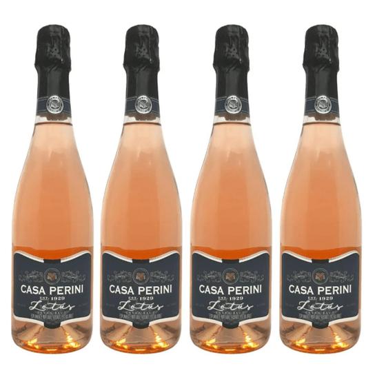 Imagem de Espumante Rose Extra Brut Lotus Casa Perini 750ml Caixa 4un