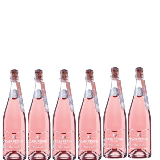 Imagem de Espumante Rose Moscato Aquarela Casa Perini 750ml Caixa 6un