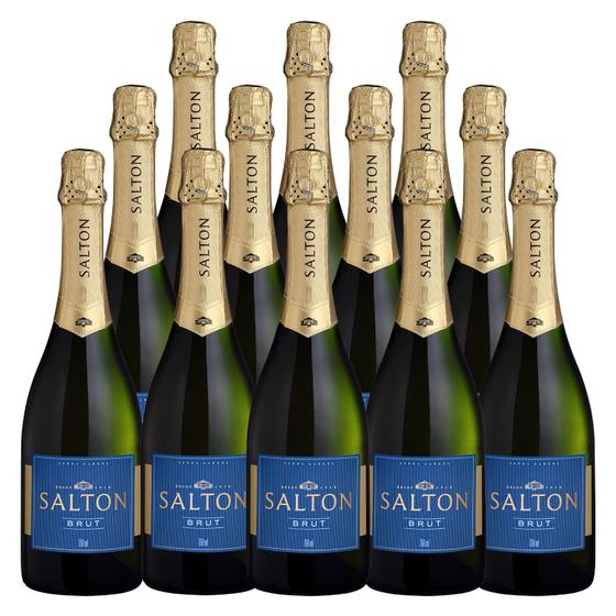 Espumante Salton Branco Brut Garrafa 750ml 12 Unidades