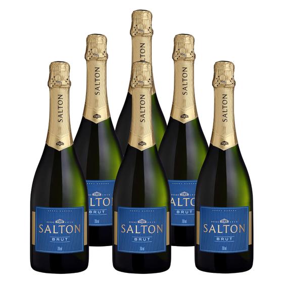 Espumante Salton Branco Brut Garrafa 750ml 6 Unidades