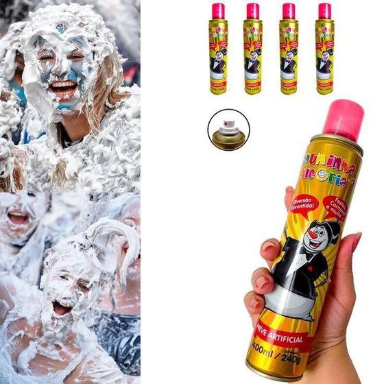 Imagem de Espuminha Em Spray de Neve Artificial 400ml Festa Carnaval - Alegria