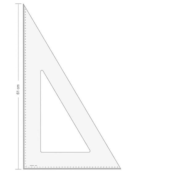 Imagem de Esquadro Acrilico 1661 2mm Trident