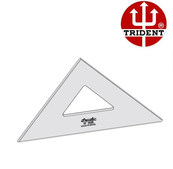 Imagem de Esquadro de Acrílico Trident 28cm - sem Escala - Ref.2528