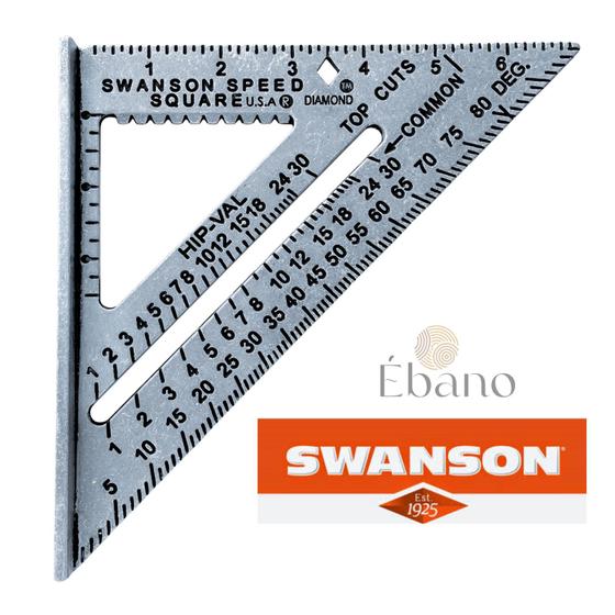 Imagem de Esquadro Triangular 5 funções  Swanson Versão Classica 7"