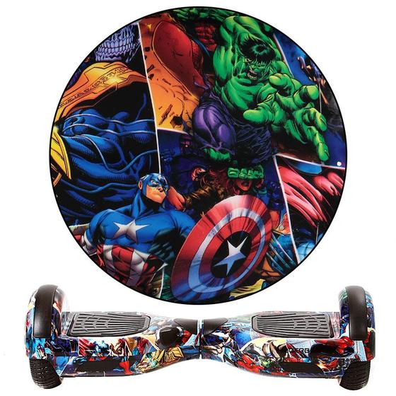 Imagem de Esqueite Elétrico 6,5" Avengers HoverboardX Bluetooth