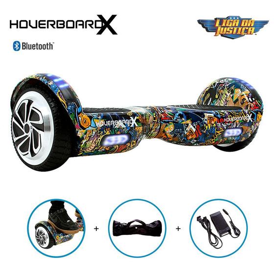 Imagem de Esqueite Elétrico 6,5 Batman HoverboardX Led