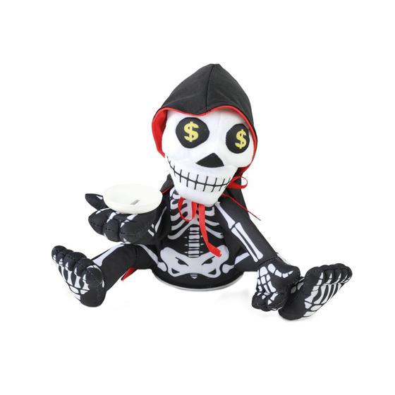 Imagem de Esqueleto Cofre Som/movimento Halloween 11x11x22cm 29003608