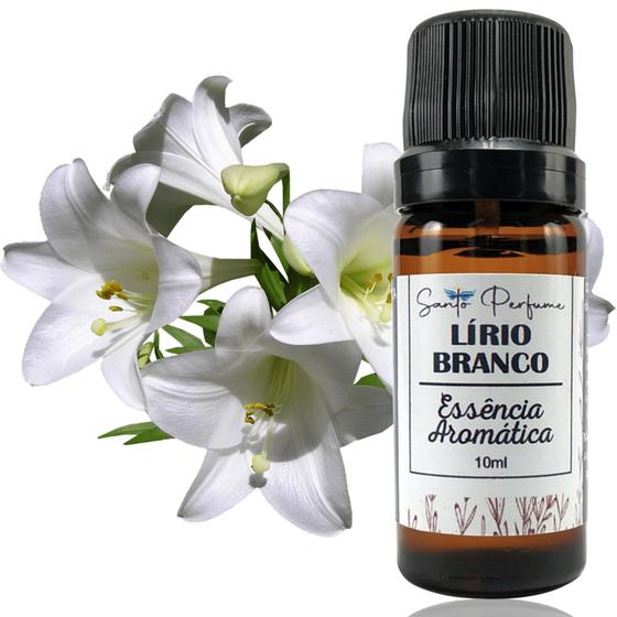 Imagem de Essência Aromática de Lírio Branco 10ml da Santo Perfume