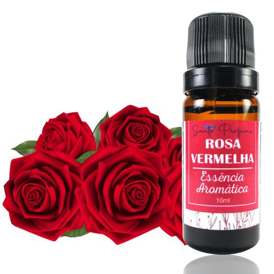 Imagem de Essência Aromática de Rosa Vermelha 10ml da Santo Perfume