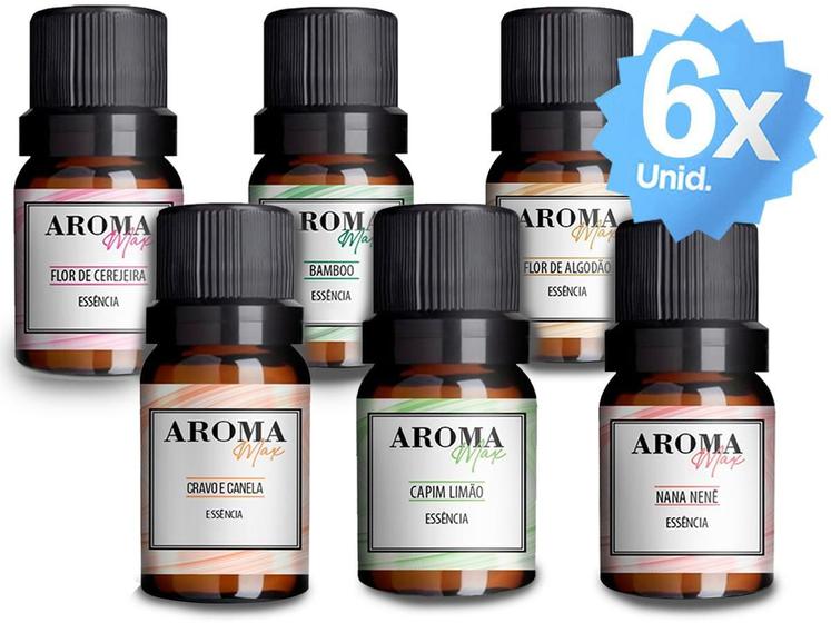 Imagem de Essencia Aromatizador Aroma Max 30 Ml Top 6 Mais Vendidas