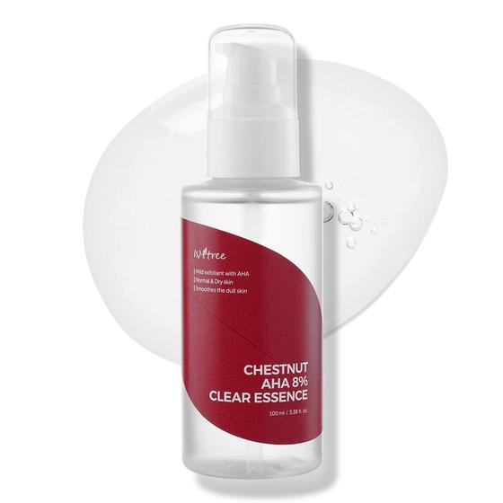 Imagem de Essência facial Sintree Chestnut AHA 8% transparente de 100 ml que fecha os poros