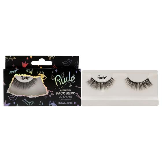 Imagem de Essencial Faux Mink 3D Cílios - Delicados Rude Cosméticos 1 pc