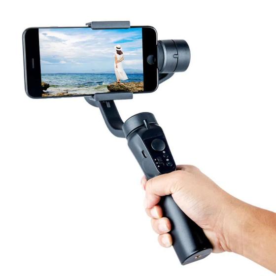 Estabilizador De Celular Foto Filme Gimbal H4 3 Eixos Menor preço em Estabilizador De Celular Foto Filme Gimbal H4 3 Eixos