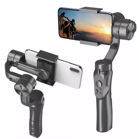 Estabilizador Gimbal H4 3 Eixos Para Smartphone Android IOS Menor preço em Estabilizador Gimbal H4 3 Eixos Para Smartphone Android IOS