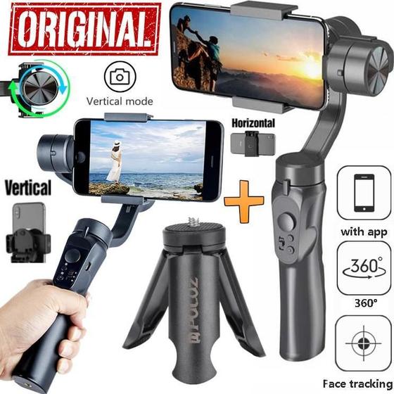 Imagem de Estabilizador Imagem Celular Gimbal 3 Eixos Soleste Câmera