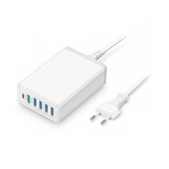 Imagem de Estação Carregador De Celular Com Função Turbo 6 Portas Usb - Sumexr