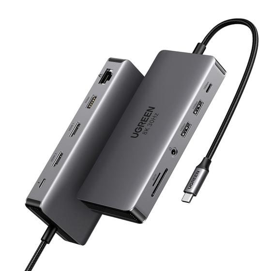 Imagem de Estação de acoplamento para laptop UGREEN Revodok Pro 211 11 em 1 USB C