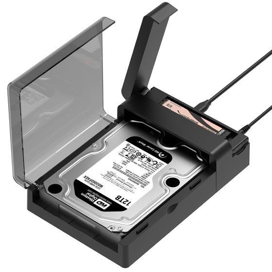 Imagem de Estação de Ancoragem Sabrent USB-C - Clone Offline para SSD/HDD M.2 NVMe e SATA 2.5"/3.5"