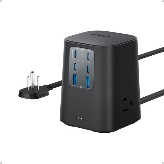 Imagem de Estação de carregamento Anker 100W 9 em 1 USB C Power Strip 4 USB C