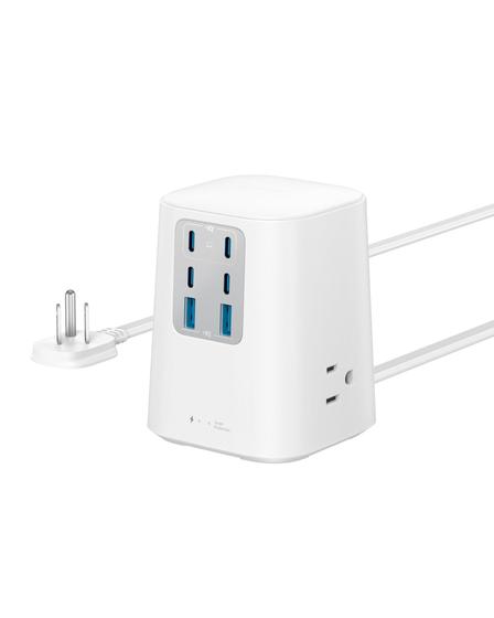 Imagem de Estação de carregamento Anker 9 em 1 USB C Power Strip 100W branca