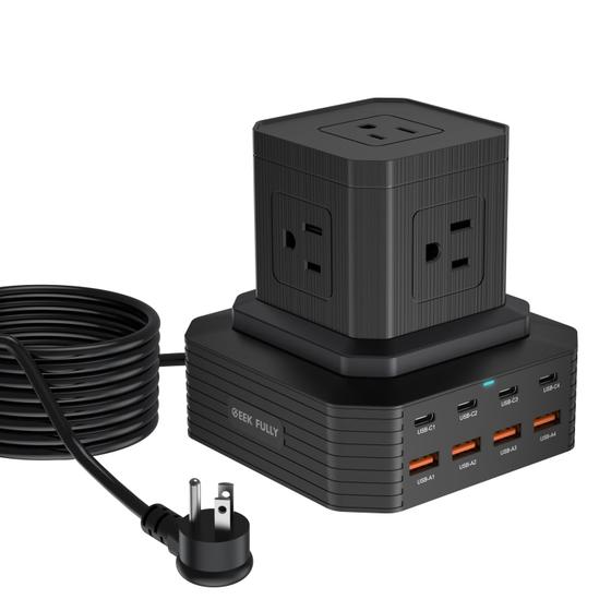 Imagem de Estação de Carregamento GEEK FULLY 13 em 1 - Power Strip USB-C 100W