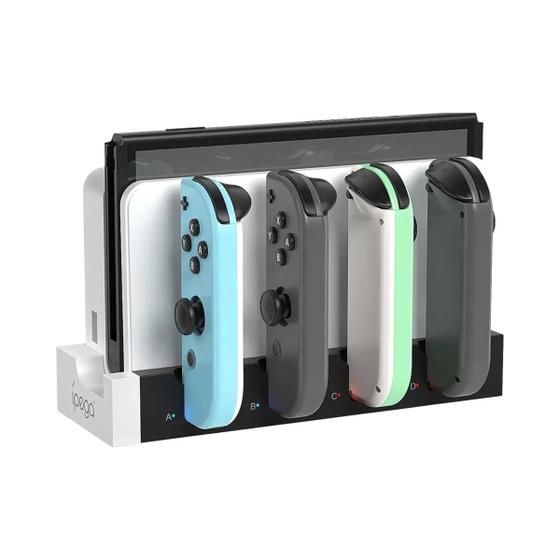 Imagem de Estação De Carregamento Joycon De 4 Portas Para Nintendo Switch OLED IPEGA PG-9186