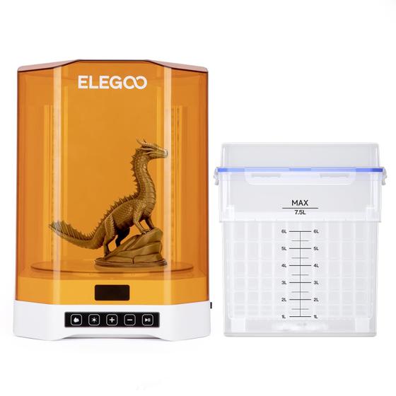 Imagem de Estação de lavagem e cura ELEGOO Mercury Plus V3.0 com capacidade de 7,5 L