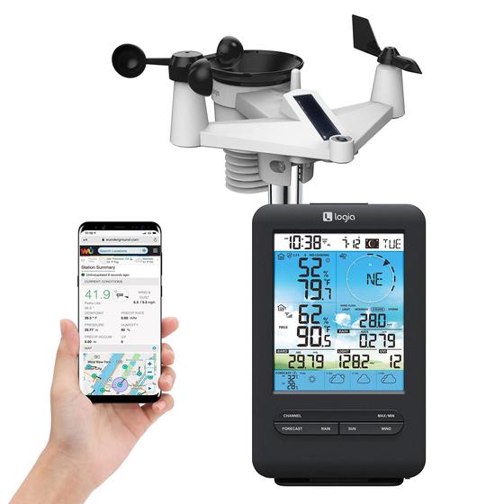 Imagem de Estação meteorológica Logia 18 em 1 sem fio com sensor solar 7 em 1