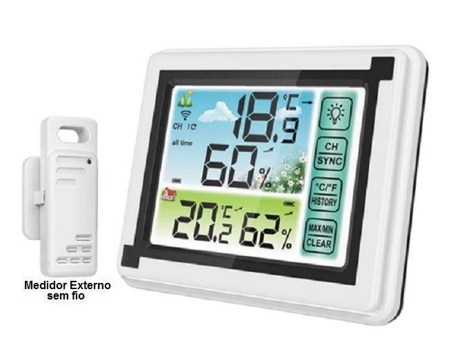 Imagem de Estação Meteorologica Temperatura Umidade Com Sensor Externo