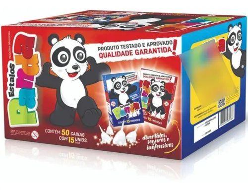 Imagem de Estalinhos biribinha festas 100 caixinhas com 15 estalos panda